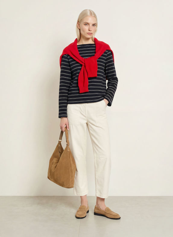 Marc O'Polo Sweatshirt DARK BLUE / WHITE