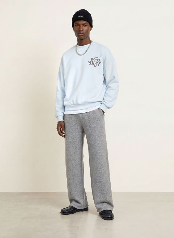WRSTBHVR Sweatshirt REED V2 HELLBLAU / DUNKELGRAU
