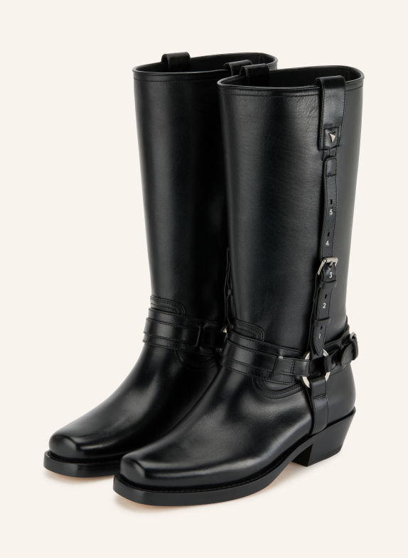 FENDI Cowboy Boots SCHWARZ