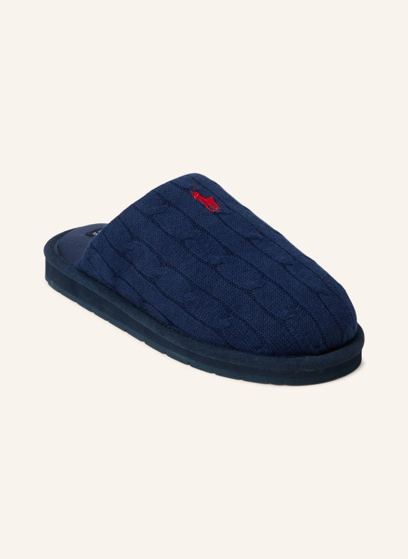 POLO RALPH LAUREN CAREY SCUFF Slippers DARK BLUE