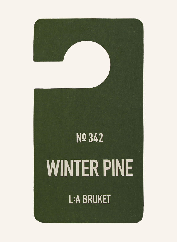 L:A BRUKET Wisząca zawieszka zapachowa 342 WINTER PINE ZIELONY