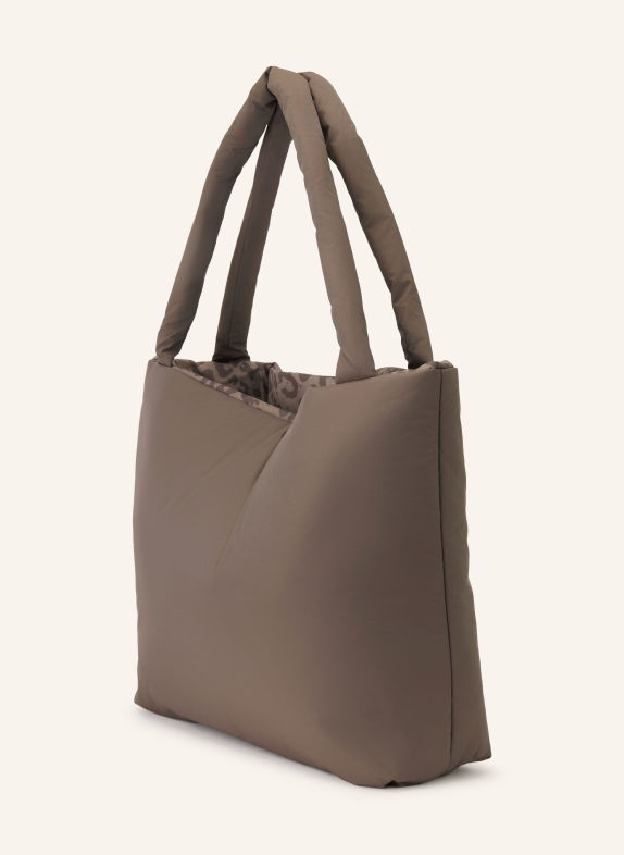 KAPTEN & SON Shopper NORVA zum Wenden DUNKELBRAUN / TAUPE