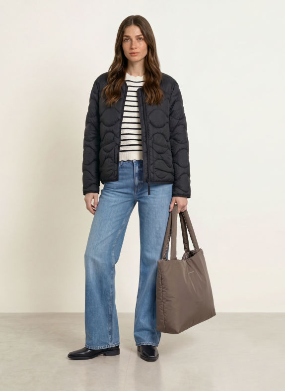 KAPTEN & SON NORVA-shoppers, omkeerbaar MARRON FONCÉ / TAUPE