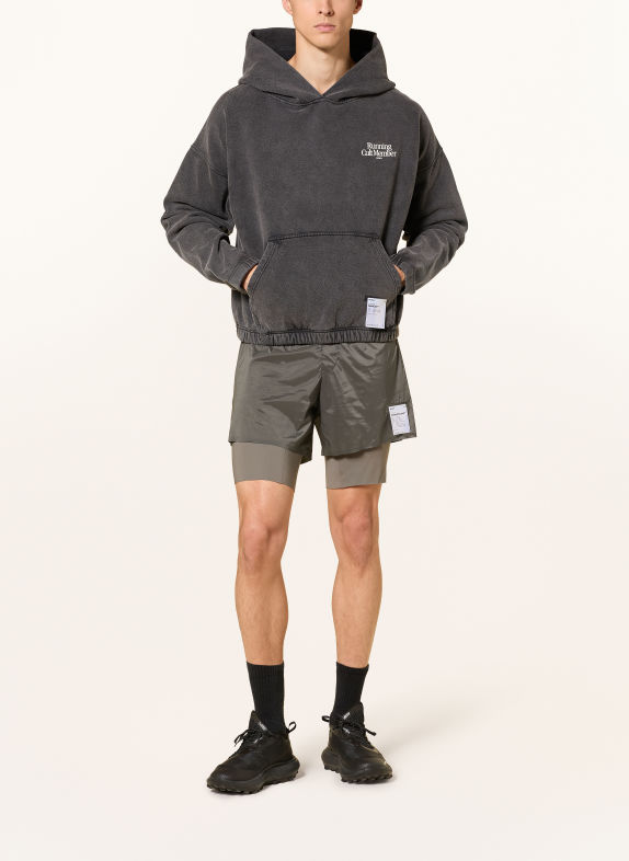SATISFY SOFTCELL Hoodie GRAY / WHITE