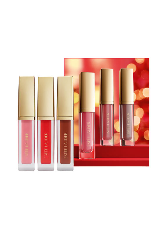 ESTÉE LAUDER SUITE KISSES GLOSSY POUT MINI LIP OIL TRIO