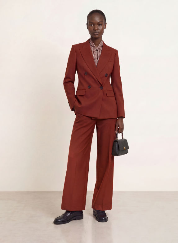 REISS Blazer SOLENE ROUGE FONCÉ