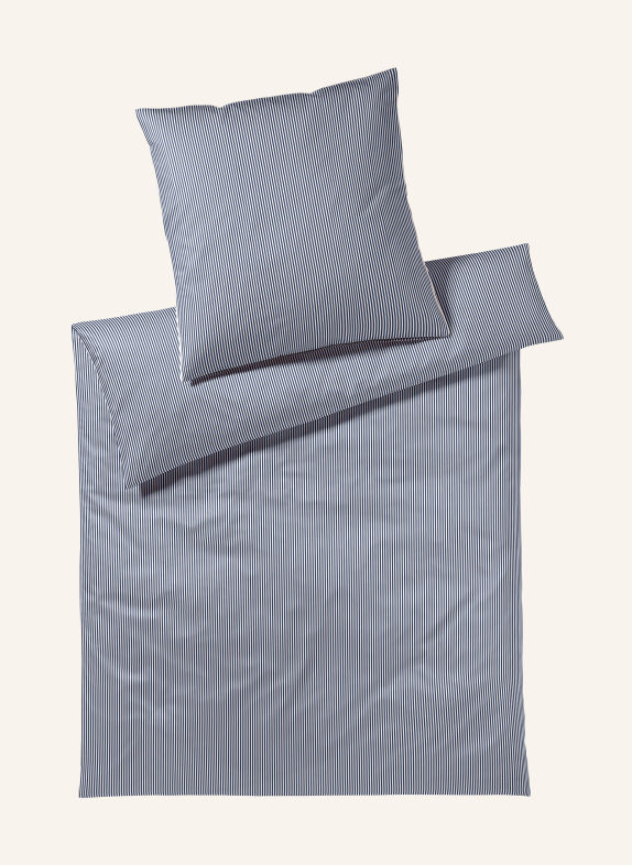 elegante Bed linens HAMBURGER STRIPES BLUE / CREAM