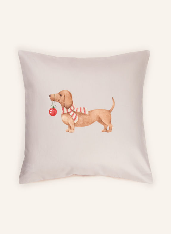 elegante Kissenbezug EDDIE BEIGE / BRAUN / ROT