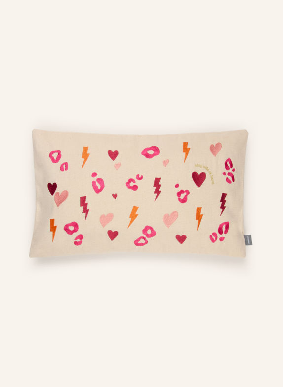 PAD Sierkussenhoes WINTER SPIRIT BEIGE / ROZE / ORANJE