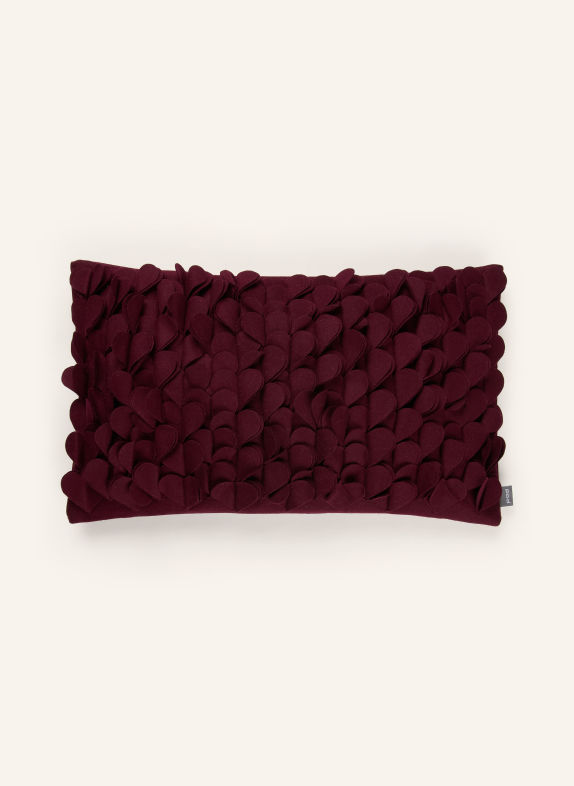 PAD Sierkussenhoes HEARTSHAPE DONKERROOD
