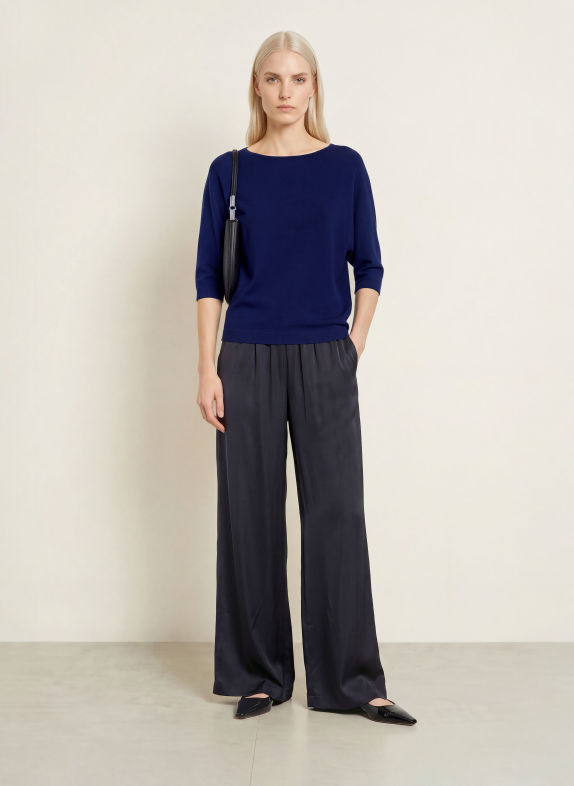 Phase Eight Pullover CRISTINE mit 3/4-Arm DUNKELBLAU