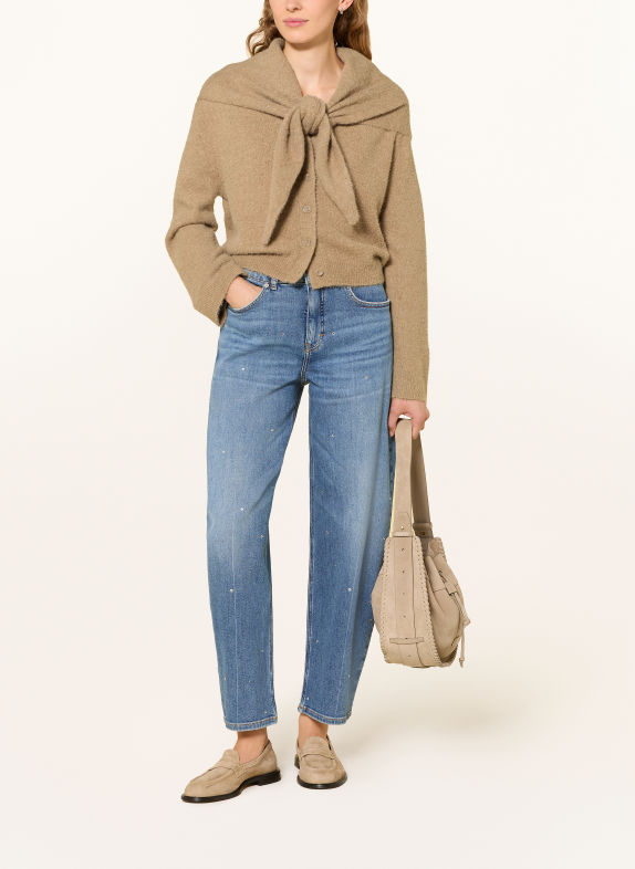 OPUS PANTS Gilet PINA avec Écharpe amovible CHAMEAU
