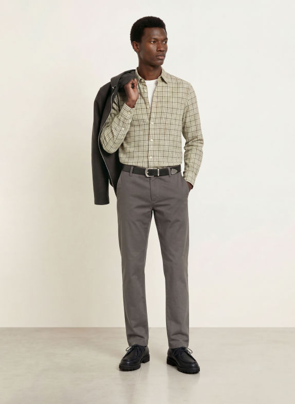 Marc O'Polo Koszula Comfort Fit JASNOZIELONY / BRĄZOWY / BIAŁY