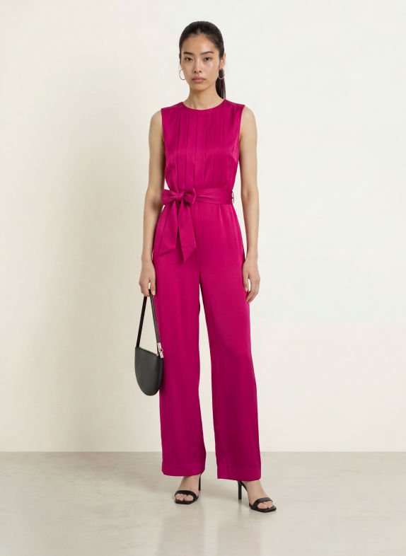 Phase Eight Combinaison JANINE à plis FUCHSIA