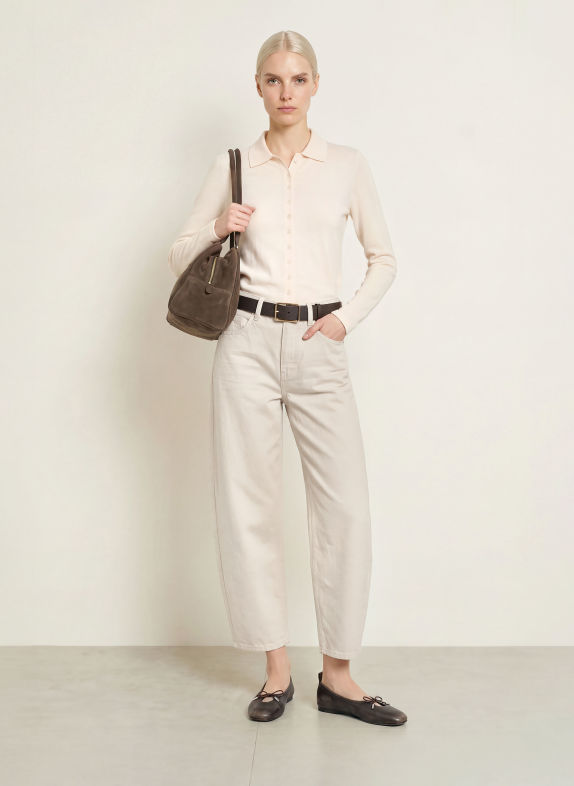 OPUS Jean barrel LOLAH NATURAL 1006 soft cream