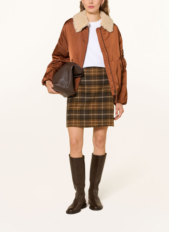 s.Oliver Rok BRUIN / LICHTBRUIN / MARRON FONCÉ