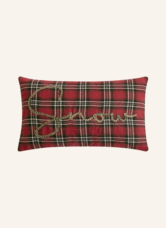 MAGMA BJÖRN Decorative cushion cover DARK RED / DARK GRAY / YELLOW