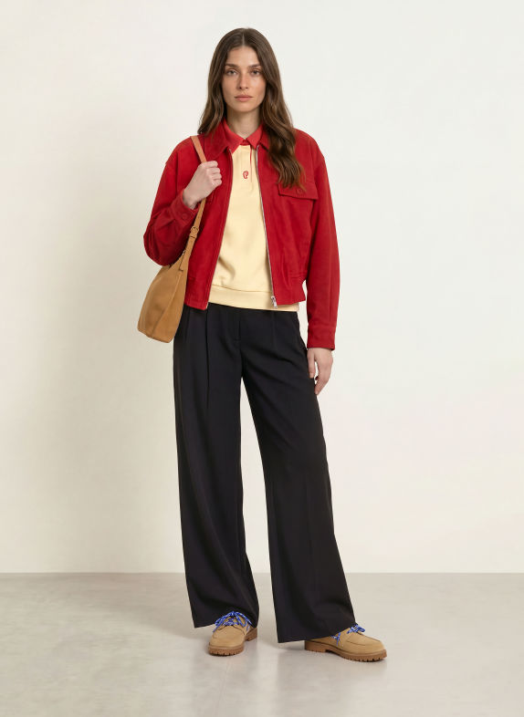 CLAUDIE PIERLOT Spodnie typu Marlena CZARNY