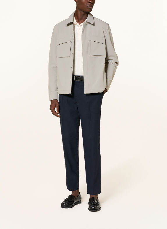 REISS Overshirt DIVIDE SVĚTLE ŠEDÁ