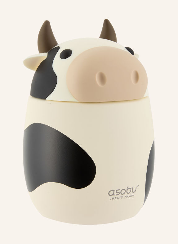asobu Thermo-Lunchbox BESTIE SCHWARZ / DUNKELBRAUN / CREME
