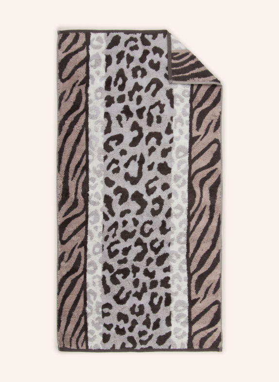 Cawö Handdoek GRIJS / TAUPE / ZWART