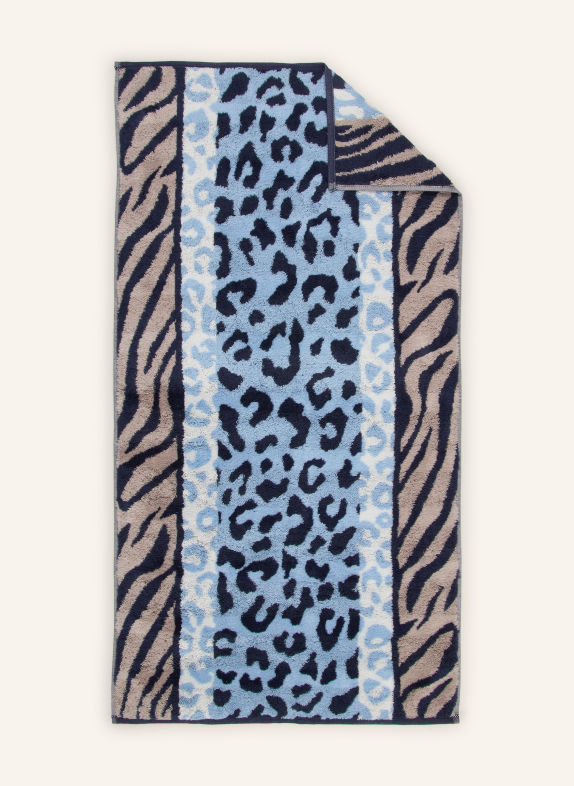 Cawö Handdoek LICHTBLAUW / DONKERBLAUW