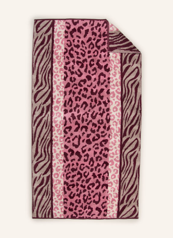 Cawö Badhanddoek ROZE / VIEUX ROSE / DONKERROOD