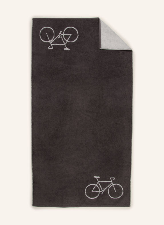 Cawö Badhanddoek VELO DONKERGRIJS / WIT