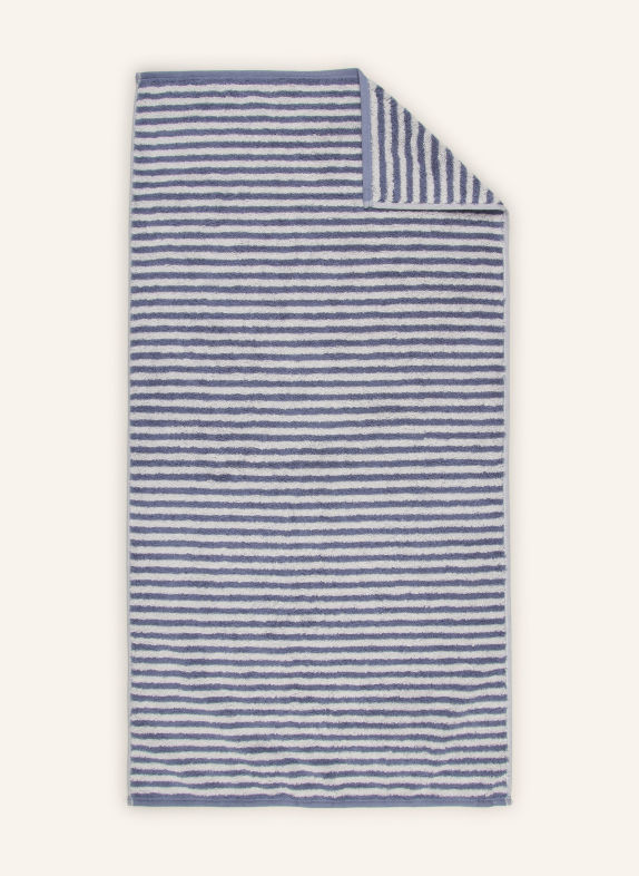 Cawö Handdoek CLUB DONKERBLAUW / LICHTGRIJS