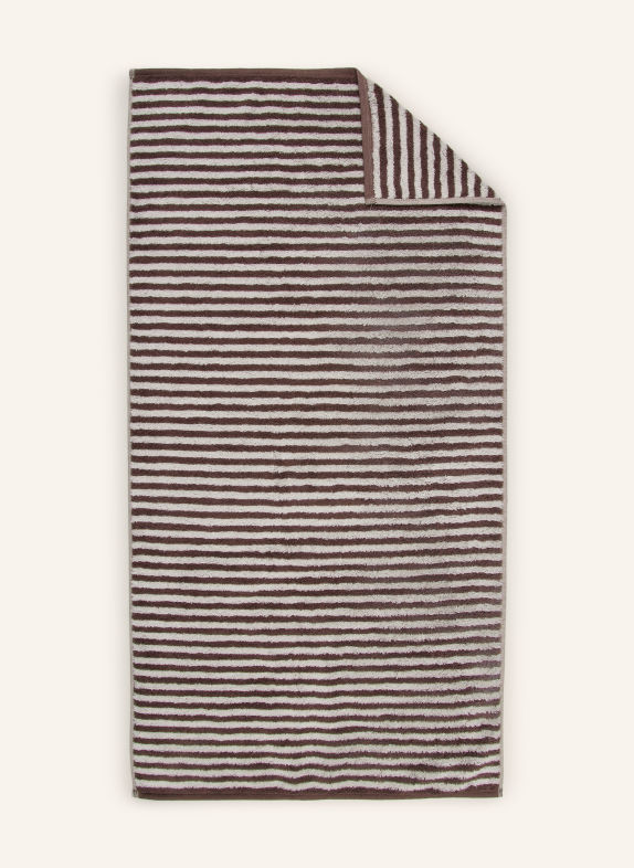 Cawö Handdoek CLUB DONKERGRIJS / WIT