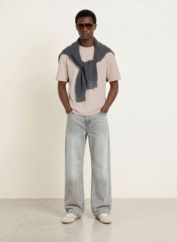 ALLSAINTS T-shirt ROLLER CRÈME / TAUPE