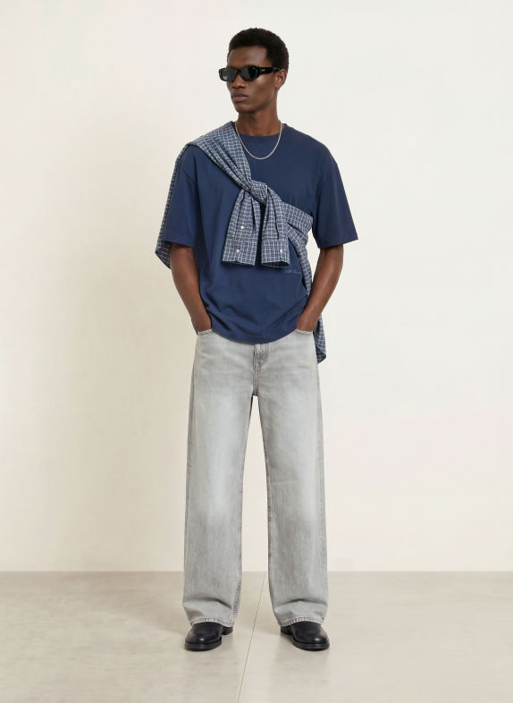 ALLSAINTS T-shirt MADDOX BLEU FONCÉ