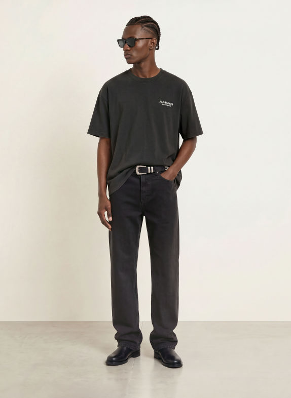 ALLSAINTS T-shirt SHADOW NOIR / BLANC