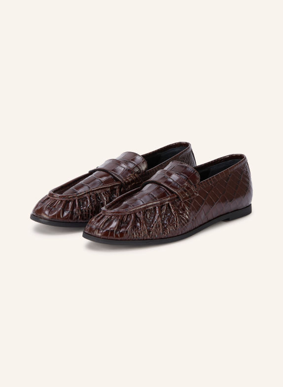 ARKET Penny loafer DARK BROWN
