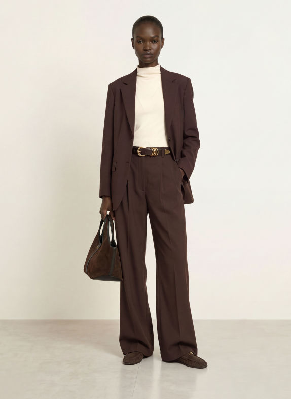 ARKET Marlenehose SALLY AGNELLA DUNKELBRAUN