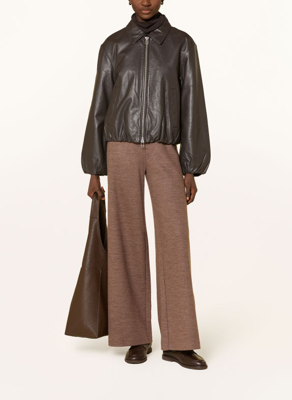 Marc O'Polo Wide-leg trousers BROWN