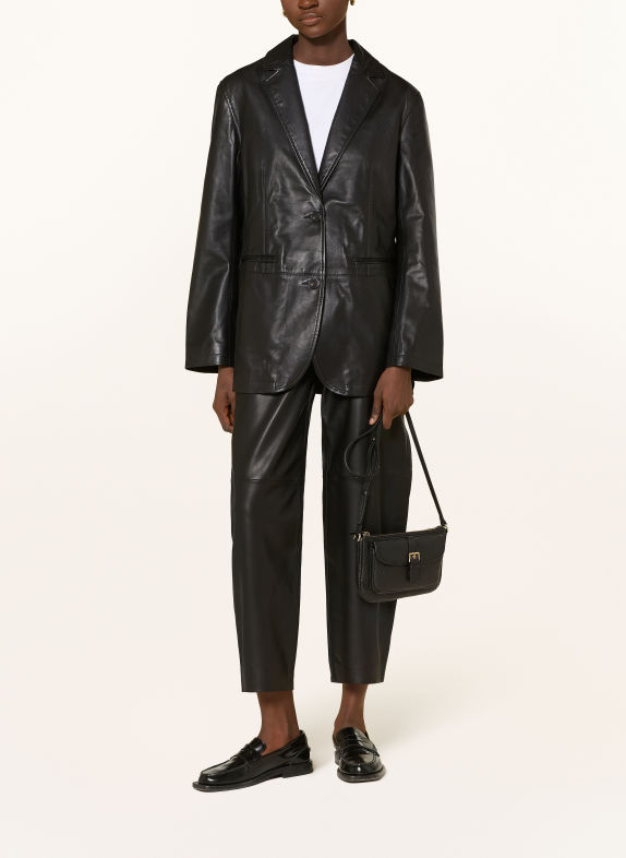 Marc O'Polo Leather blazers BLACK