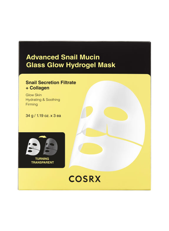 COSRX ADVANCED SNAIL MUCIN GLASS GLOW HYDROGEL MASK