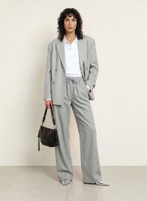 black palms BILAY-broek in joggingstijl GRIJS