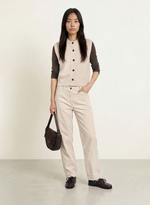 Marc O'Polo Gebreid vest ECRU