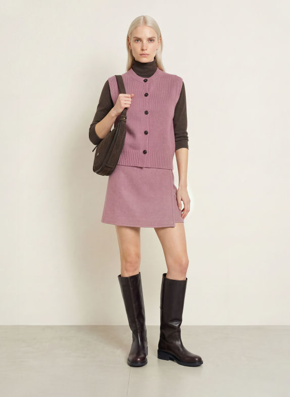Marc O'Polo Gilet en maille VIEUX ROSE