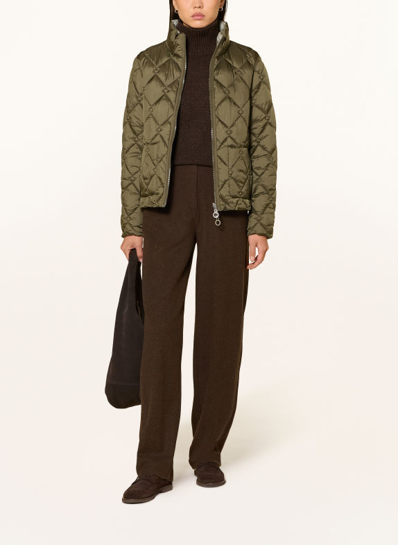 Marc O'Polo Wide-leg trousers DARK BROWN