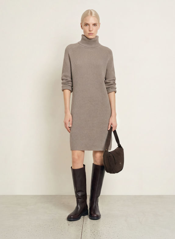 Marc O'Polo Strickkleid TAUPE