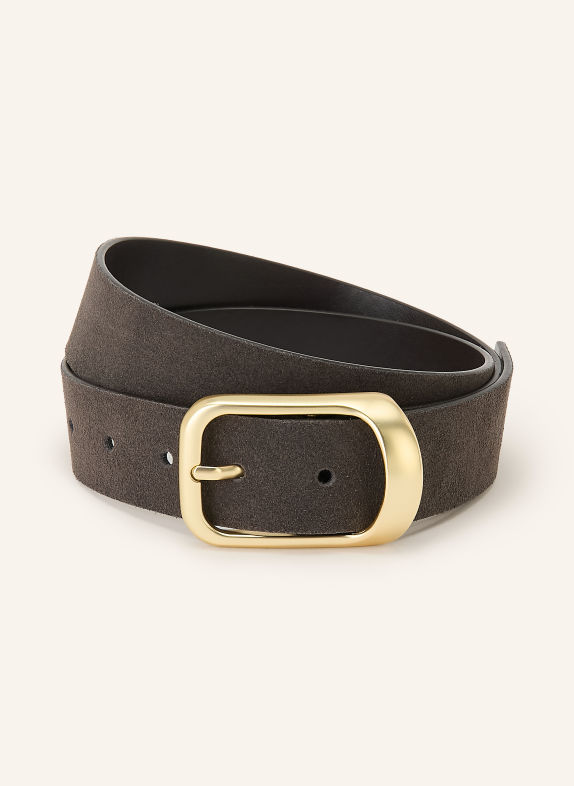 REISS Ceinture en cuir EVIE GRIS FONCÉ / OR