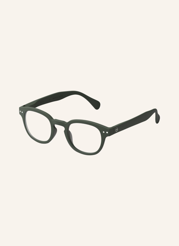 IZIPIZI Okulary do czytania #C KHAKI/ PRZEZROCZYSTY
