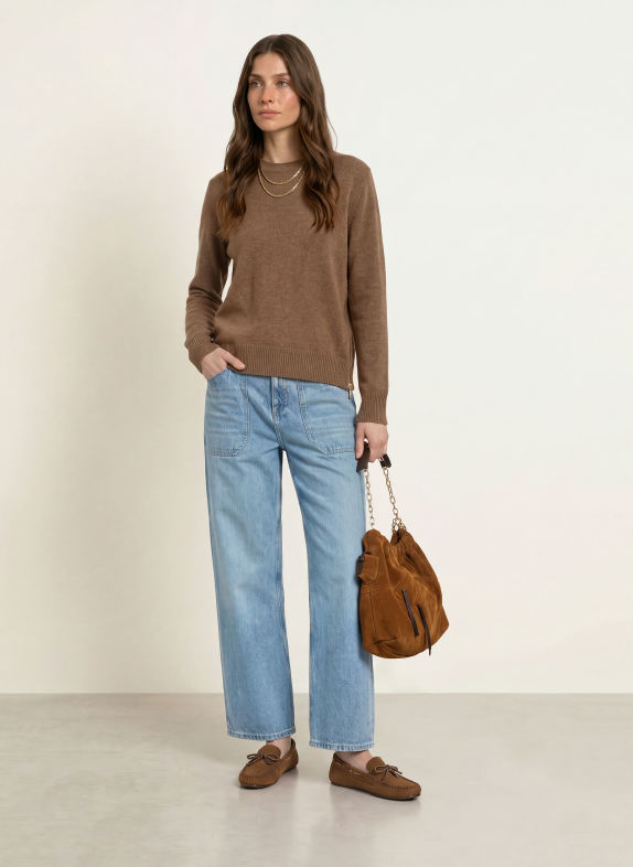 ba&sh Cashmere-Pullover CHEYLA BRAUN