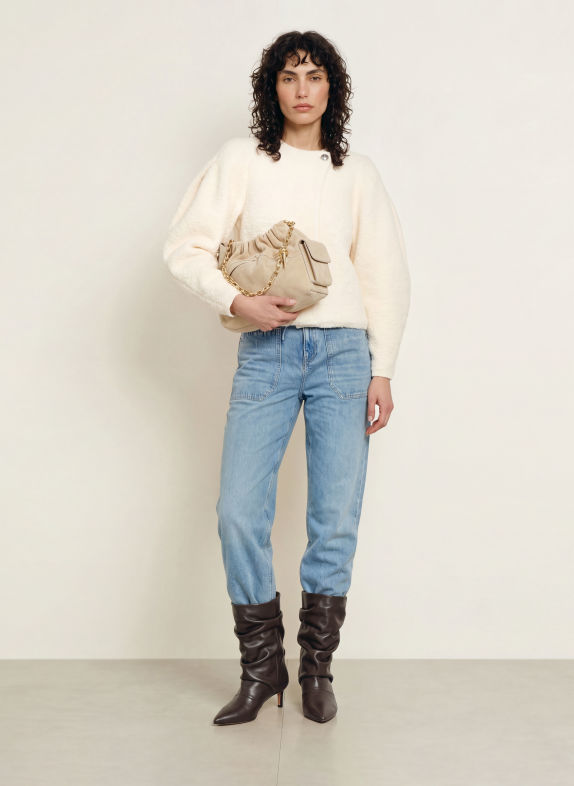 ba&sh Beuteltasche JUNE MINI BEIGE / GOLD