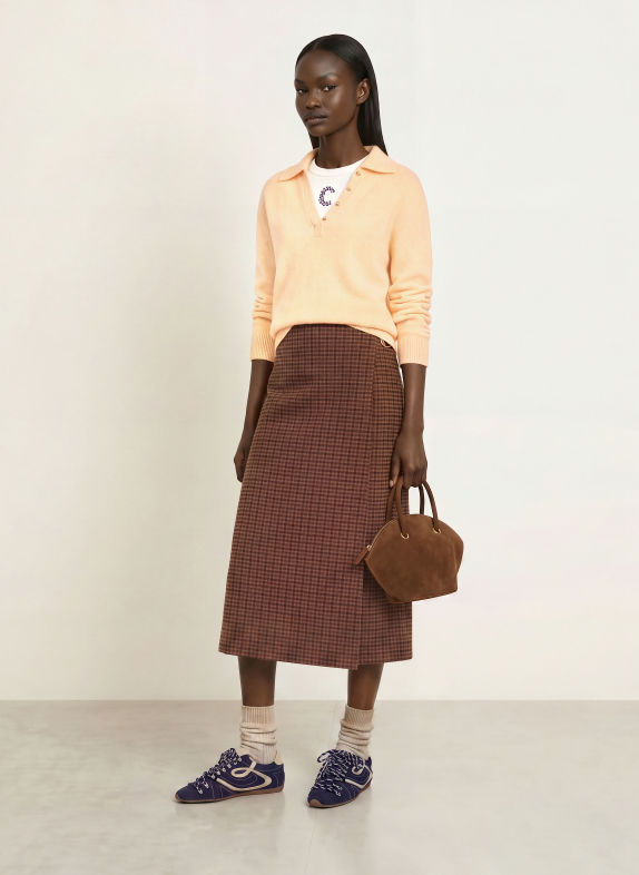 CLAUDIE PIERLOT Pullover mit Mohair HELLGELB