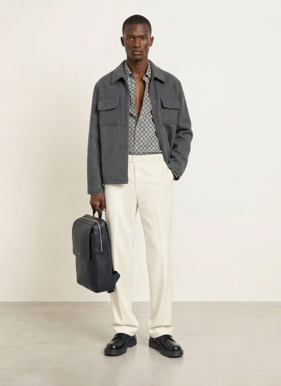 SANDRO Rucksack SCHWARZ / SILBER