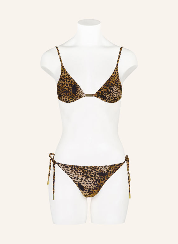MARYAN MEHLHORN Triangel-Bikini-Hose SAVAGE SCHWARZ / HELLBRAUN / BRAUN